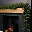 2.7m Plain Green Christmas Garland with 260 Bullet Tips