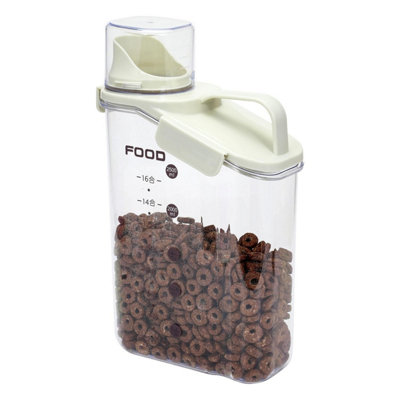 2.8L Airtight Food Storage Container with Mess-Free Pouring and Clear ...