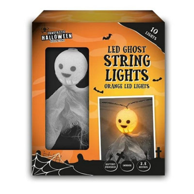 2.8M LED Halloween Ghost String Lights Indoor Decor