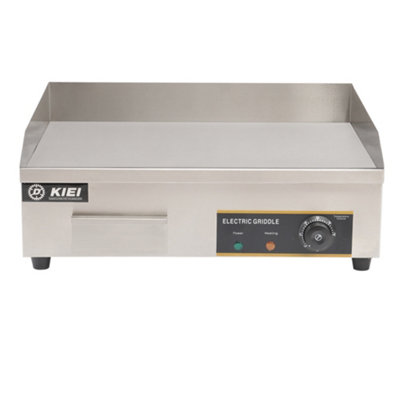 2.9kw Flat Top Stainless Steel Electric Countertop Kitchen Griddle with Temperature Control