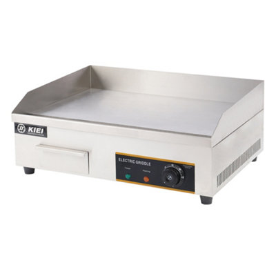 2.9kw Flat Top Stainless Steel Electric Countertop Kitchen Griddle with Temperature Control