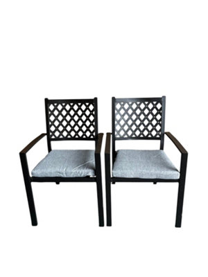 2 Adlington Diamond Back Stacking Chairs