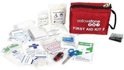 2 Bag Safety Bag Medical First Aid Kit Emergency Plasters Bandages Travel