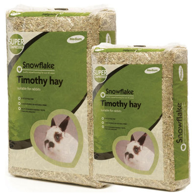 2 Bags (1.5kg) Timothy Hay Natural Fibre Grass Dust Extracted For Rabbits, Guinea Pigs, Hamsters & Degus