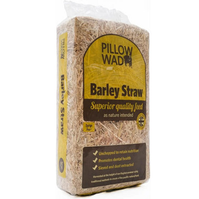 2 Bags (2kg) Barley Straw Bedding Unchopped Soft Animal Bedding For Chickens