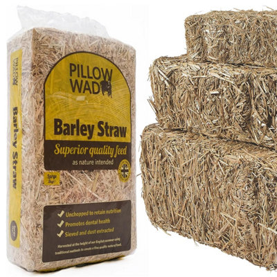 2 Bags (2kg) Barley Straw Bedding Unchopped Soft Animal Bedding For Chickens - 3