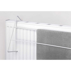 2 Bar Radiator Clothes Airer Small Space Compact Airer Drying Rack 1pc