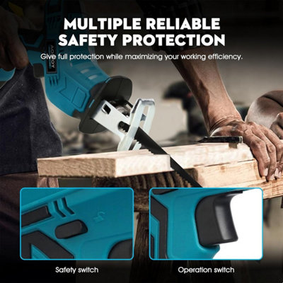 2 Battery 21V Reciprocating Saw Cordless Hand Saw Electric Wood