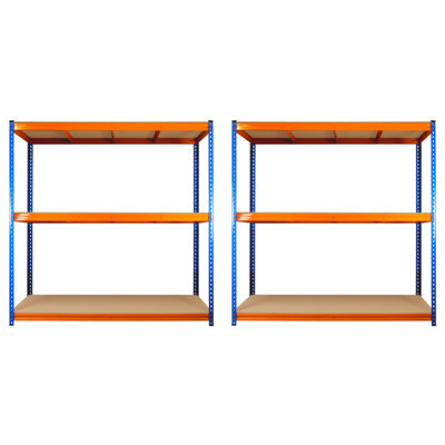 2 Bays of 3 Tier ULTRA HEAVY DUTY Storage Racking 1800h x 1800w x 450d mm 350kg