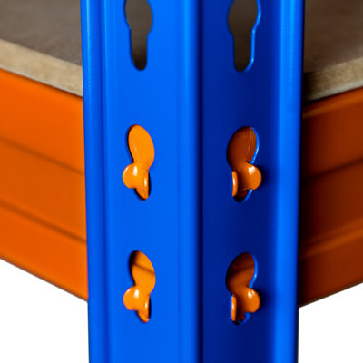 2 Bays of 4 Tier ULTRA HEAVY DUTY Storage Racking 1800h x 1800w x 600d mm 350kg - 4