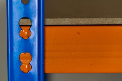 2 Bays of 5 Tier Extra Heavy Duty Storage Racking 1800h x 1200w x 600d mm 300kg - 3