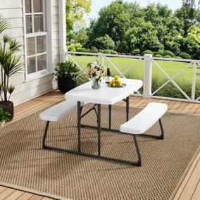 Folding plastic deals dining table price