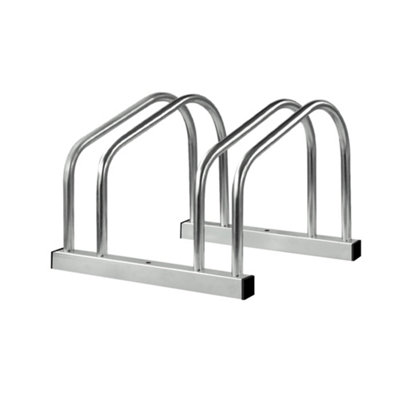 2 Bike Stand Rack  Floor & Wall Mount Bicycle Parking for Indoor/Outdoor Use