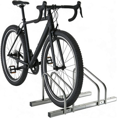 2 Bike Storage Rack Modular Metal Bicycle Parking Stand Wall or Floor ...