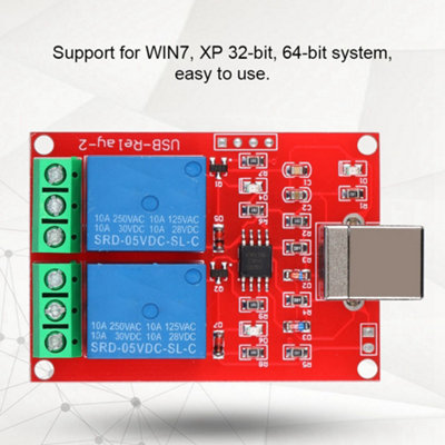 2-Channel 5V USB Smart Relay Controller Module for PC Expansion