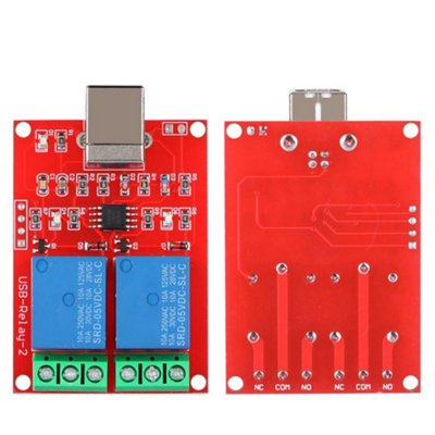 2-Channel 5V USB Smart Relay Controller Module for PC Expansion