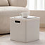 2 Compartments Stackable Plastic Storage Box Organizer with Wheels