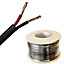 2 Core Flat Twin Thin Wall 12v 24v Automotive Wiring Red Black Wire Cable 1.5mm 21Amps(30 Metres Drum)