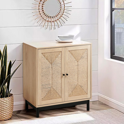 2 Door 2 Shelves Sideboard Storage Cabinet Accent Cabinet for Hallway Living Room