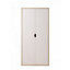 2 Door Double Wardrobe White & Sonoma Oak Effect Bedroom Furniture Cupboard