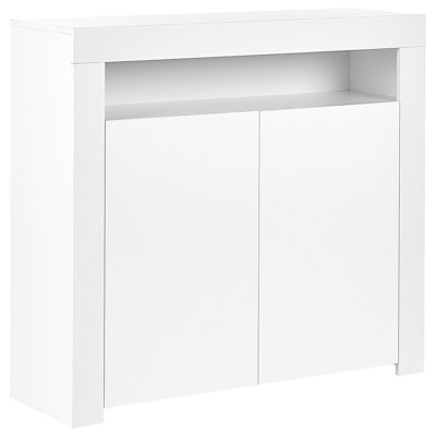 2 Door Sideboard LED White COVINA