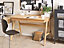 2 Drawer Home Office Desk 120 x 70 cm Light Wood SHESLAY