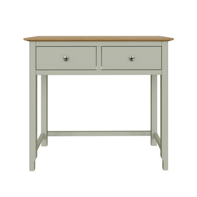 2 Drawer Sage Green Dressing Table Large Bedroom Furniture Modern