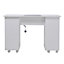 2 Drawers Manicure Station Nail Table with Electric Dust Extractor on Wheels