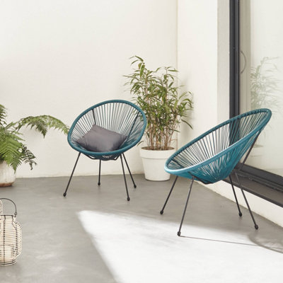 2 Egg designer string chairs - PVC designer string chairs - Acapulco ...