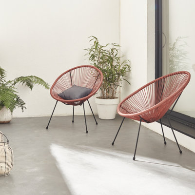 2 Egg designer string chairs - PVC designer string chairs - Acapulco ...