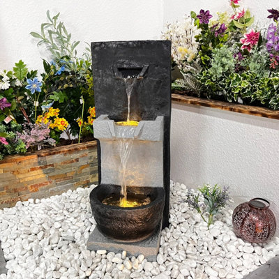 2 Fall Cascade Contemporary Water Feature TR/20938-M1.F