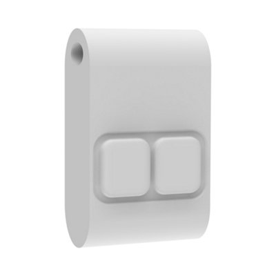 2 Gang White Kinetic Smart Fob - Portable and stylish light control