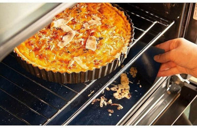 thumbnail image 2 of Copper-Infused Teflon Oven Liner Sheet – Heavy Duty, Non-Stick, Reusable BBQ Protector Mat, 40x33cm, Gold 2 of 5