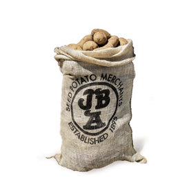 2 Hessian Sacks for Storing Potatoes & Vegetable Storage Bags Holds up to 25kg 84cm x 50cm Store Fruit & Root Crops