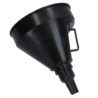 Car Auto Black Plastic Flexible Spout Filter Gas Oil Water Fuel Funnel 1 To 4 Pc