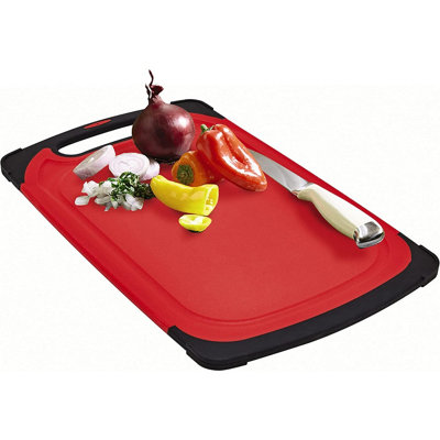 2-in-1 Defrosting Tray & Cutting Board - Aluminium Rapid Thawing Plate & Chopping Board with Hanging Handle - H1 x W24 x D40.3cm