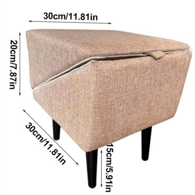 2-in-1 Dog Step Ramp W/ Footrest Stool Foldable Dog Sofa Stair for ...