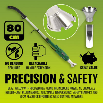 2 In 1 Electric Weed Burner 2000w & Bbq Lighter Wand Garden Blowtorch - 4