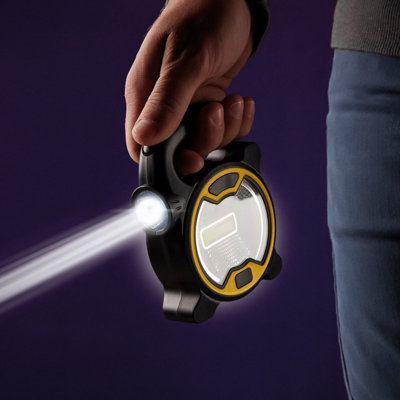 2-in-1 Flood Torch Pack of 2 - Lightweight, Beam torch or Floodlight, Easy-Carry Handle, Freestanding or Hanging