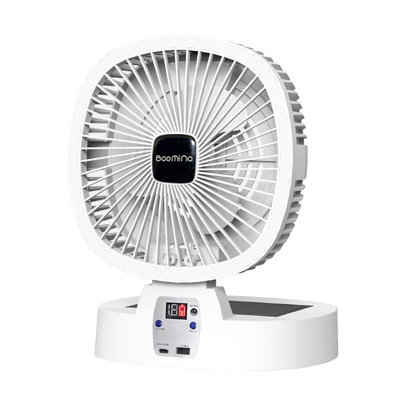 2 in 1 Foldable Solar Powered Desktop Mini Portable Fan with Charger
