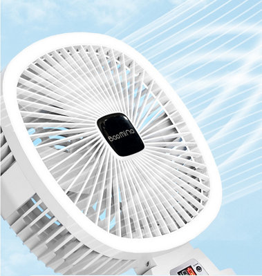 2 in 1 Foldable Solar Powered Desktop Mini Portable Fan with Charger - 3