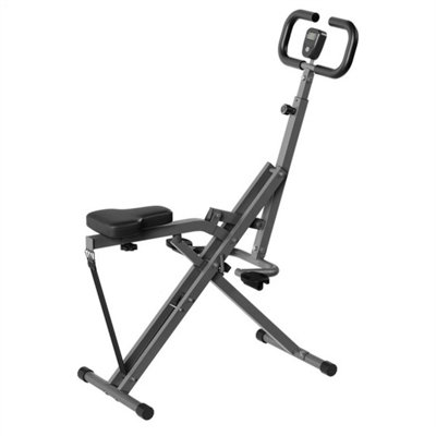 2-IN-1 FOLDABLE SQUAT ROWER GLUTE LEG EXERCISE