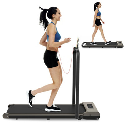 Living essentials etmgy0139 2 in 1 foldable electric treadmill hotsell