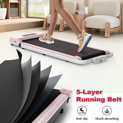 2 in 1 Folding Treadmill, Under Desk Treadmill, Walking Jogging
