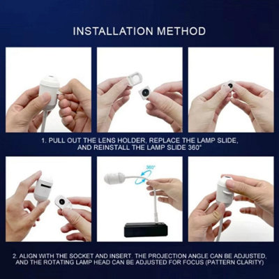 2 in 1 Galaxy Projector Night Light USB Projection Lamp with 12 ...