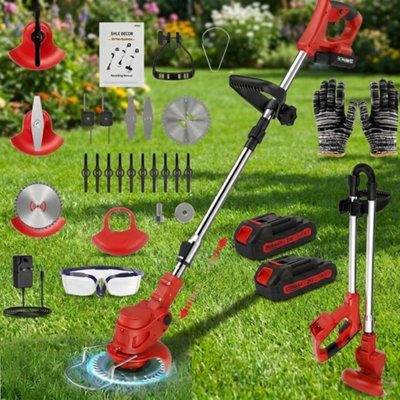 2-in-1 Handheld Electric Hedge & Grass Trimmer 7.2v Lightweight Garden ...
