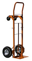 2-in-1 Heavy-Duty Sack Truck With Puncture Proof Wheels, Vertical and Horizontal Positions, Steel Framework, 250kg Capacity