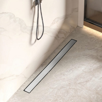 2-in-1 Linear Shower Drain Siphonic Design with Odor Prevention L 70cm