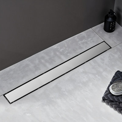 2-in-1 Linear Shower Drain Siphonic Design with Odor Prevention L 70cm