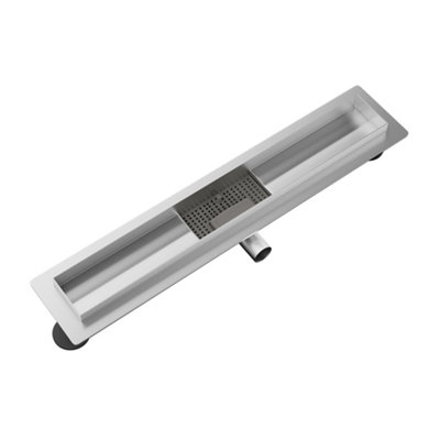 2-in-1 Linear Shower Drain Siphonic Design with Odor Prevention L 70cm